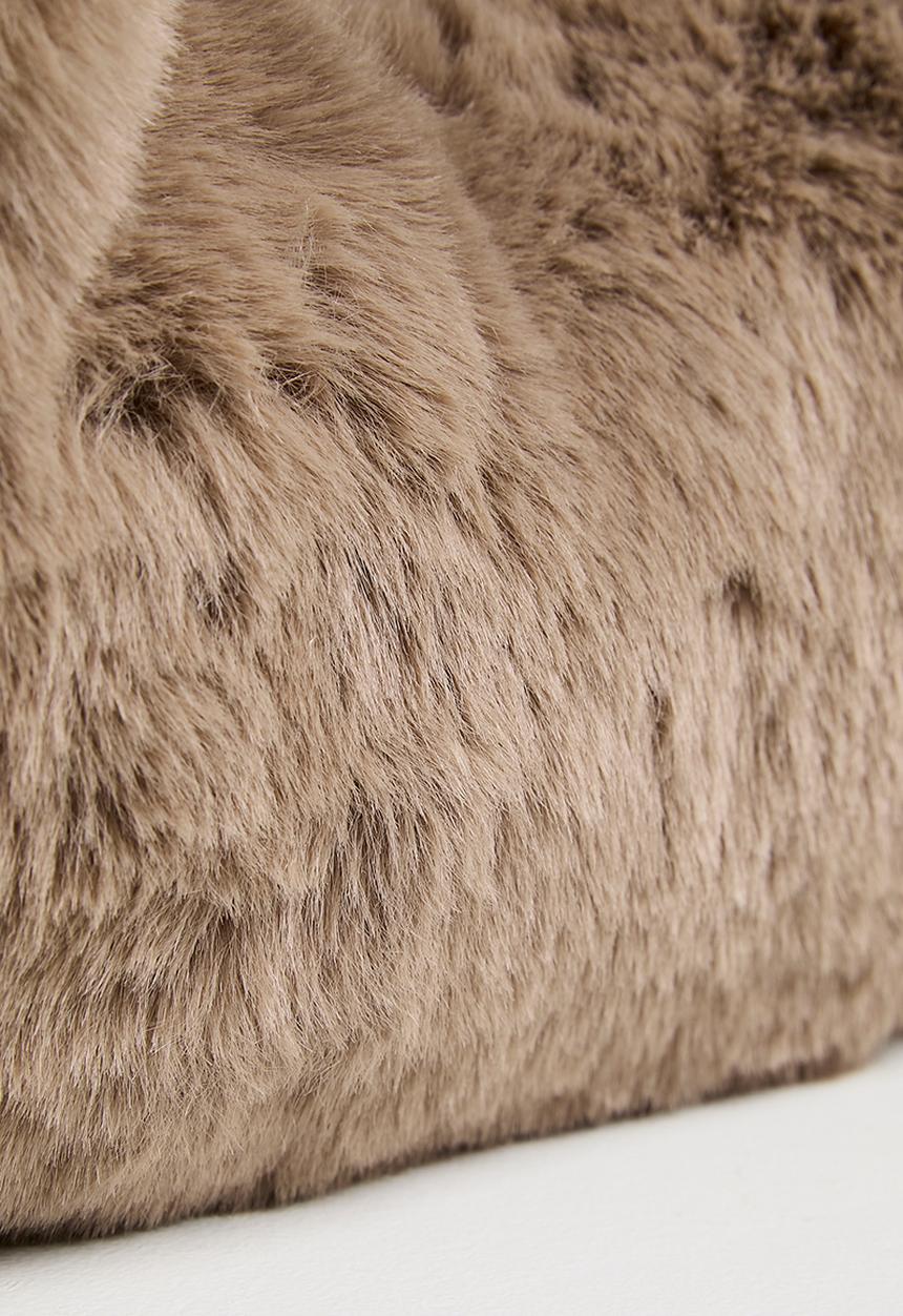 Pop Candy - Mink plush bag - brown