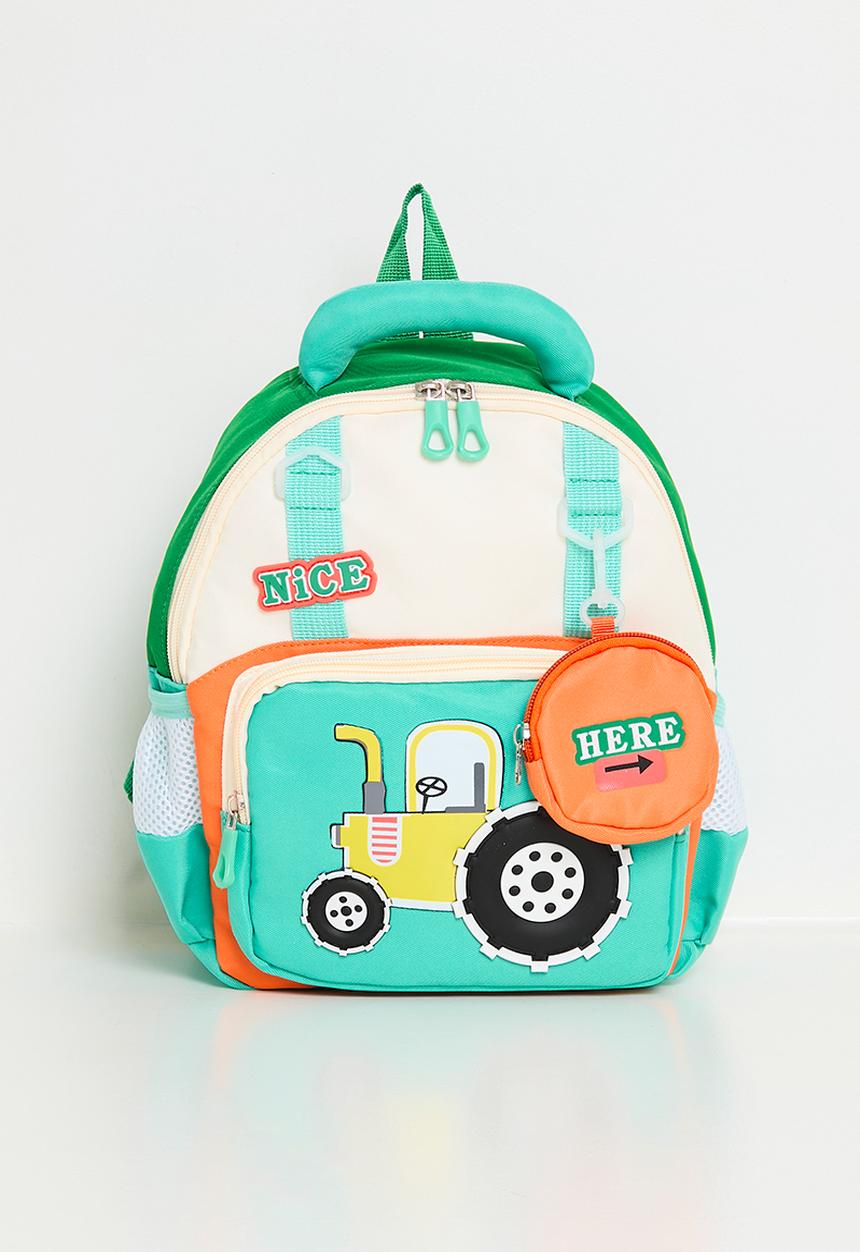 Pop Candy - Tractor backpack - green/multi