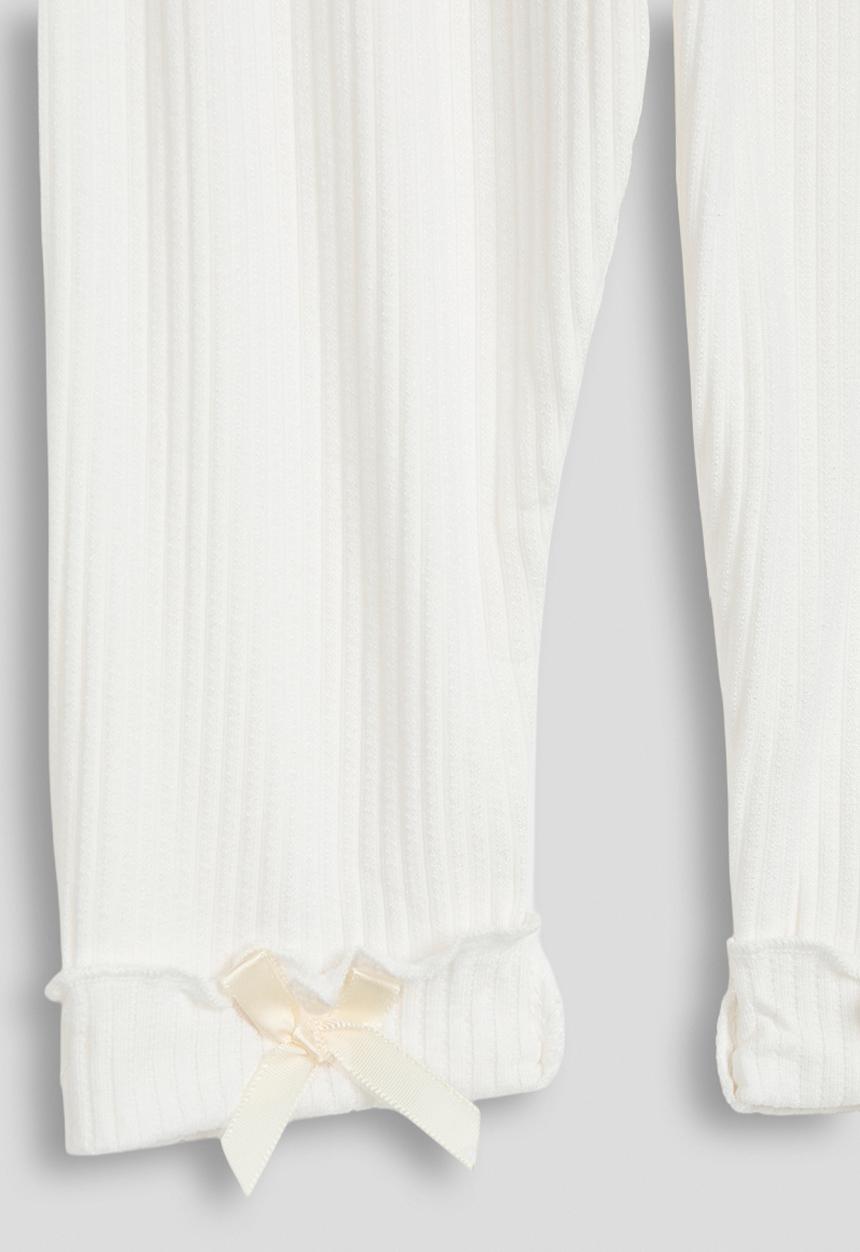 Pop Candy - Leggings with bows - white