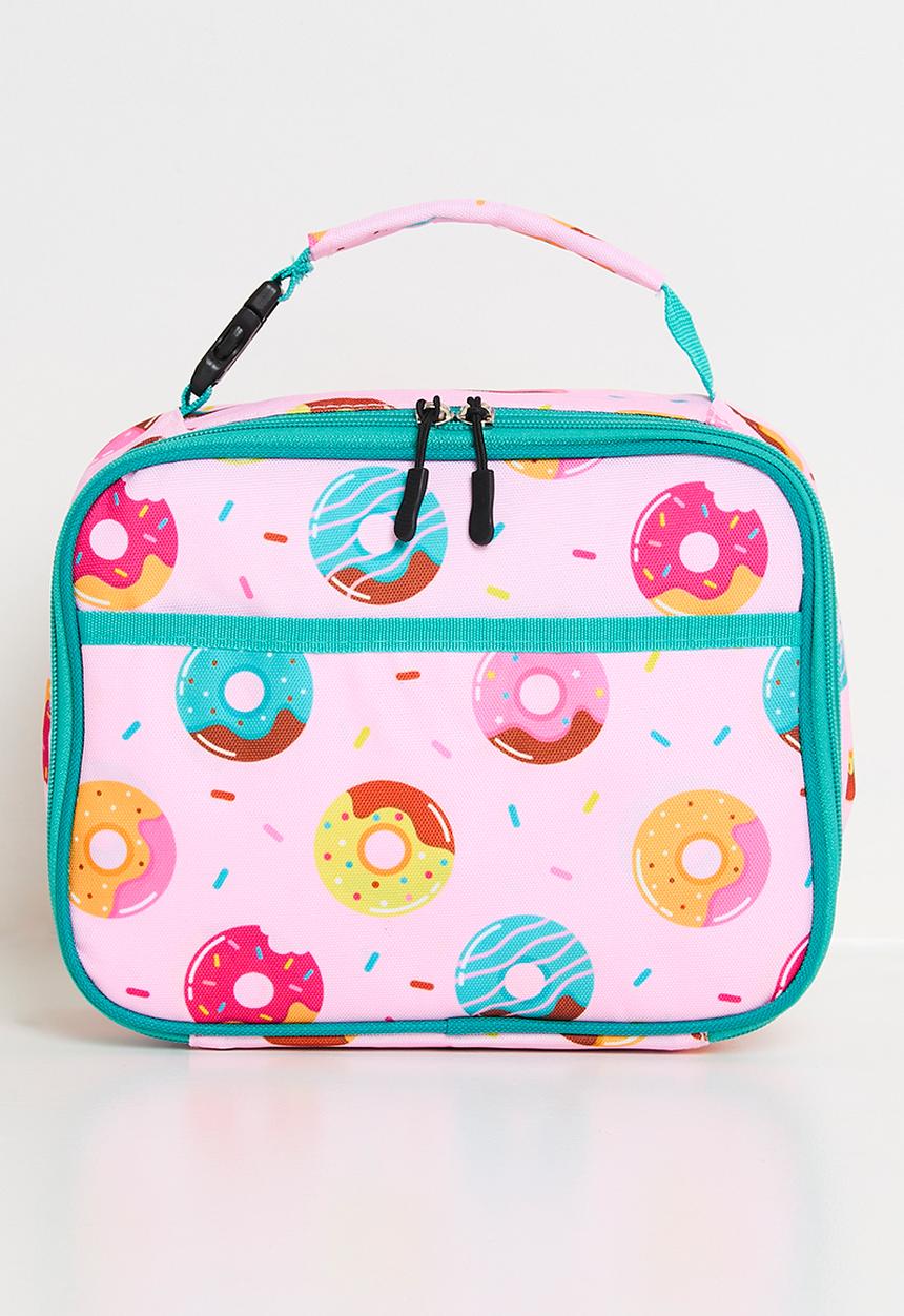 Pop Candy - Donut all-over-print lunch bag - pink/turquoise