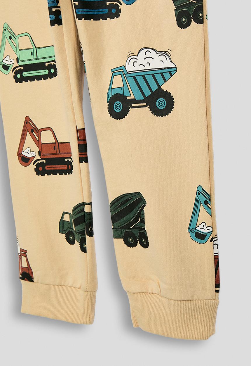 Pop Candy - Printed joggers - wheat brown/trucks