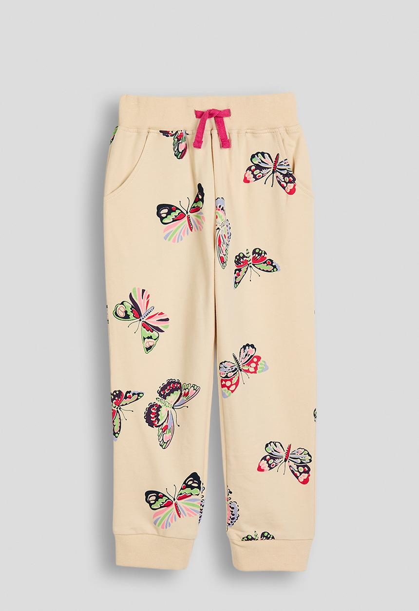 Pop Candy - Printed joggers - barley white/butterflies