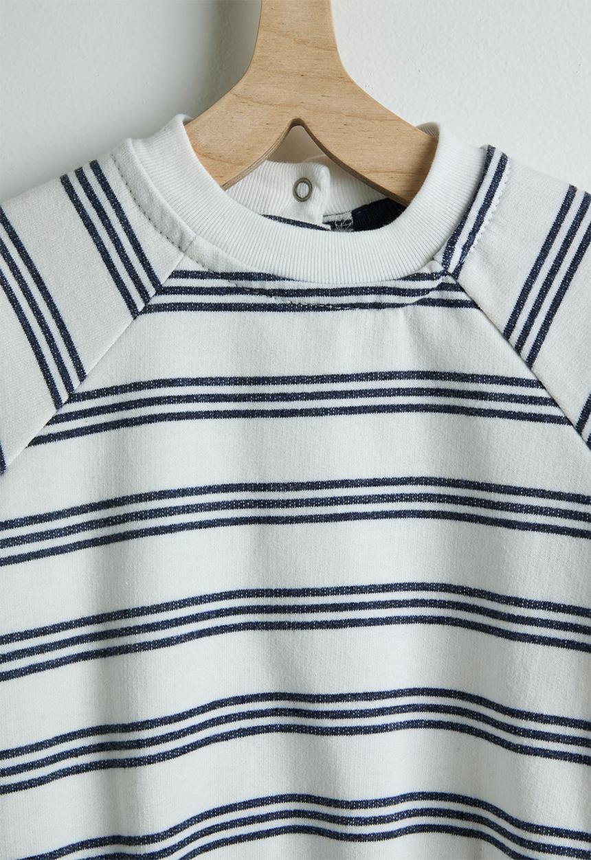 Pop Candy - Long sleeve bodysuit with beanie - navy stripes/navy