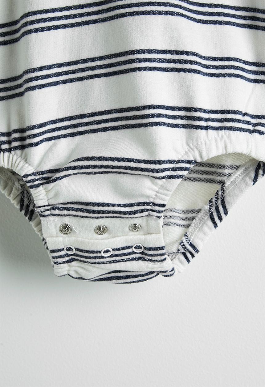 Pop Candy - Long sleeve bodysuit with beanie - navy stripes/navy