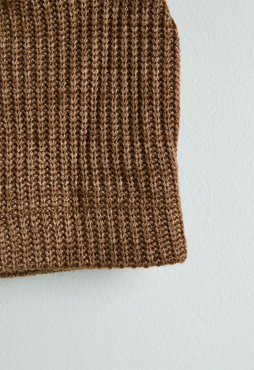 Pop Candy - Long sleeve bodysuit with beanie - brown stripes/brown