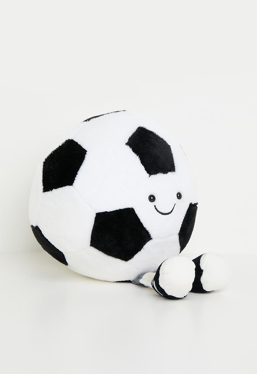 Pop Candy - Super soft football cushion - white / black
