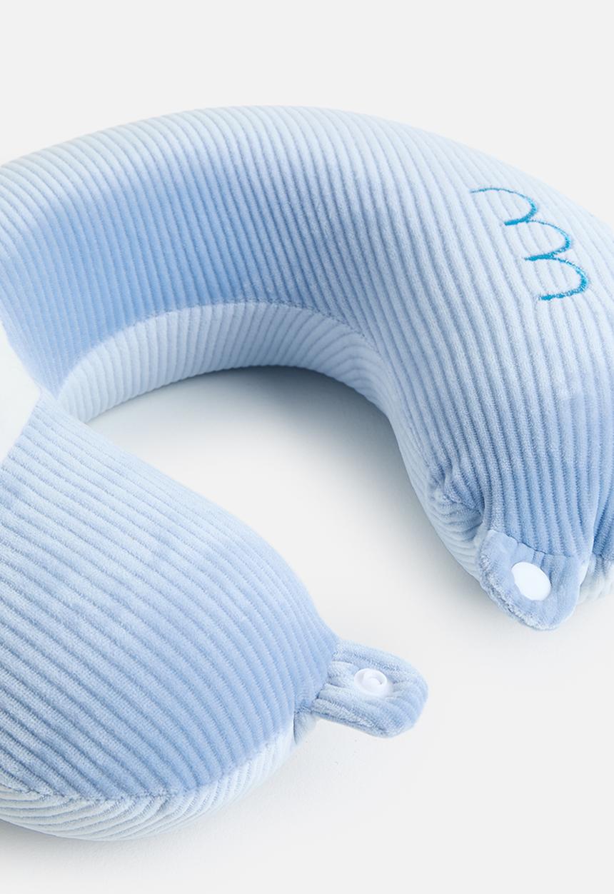 Pop Candy - Soft corduroy neck pillow - blue fish
