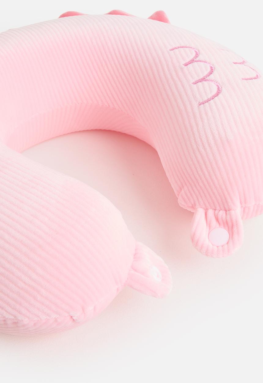 Pop Candy - Soft corduroy neck pillow - candy pink fish