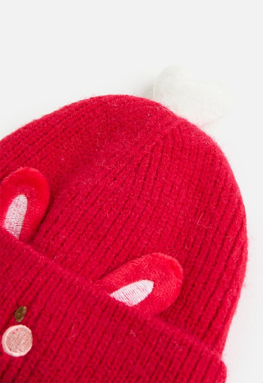 Pop Candy - Bunny beanie - flaming red