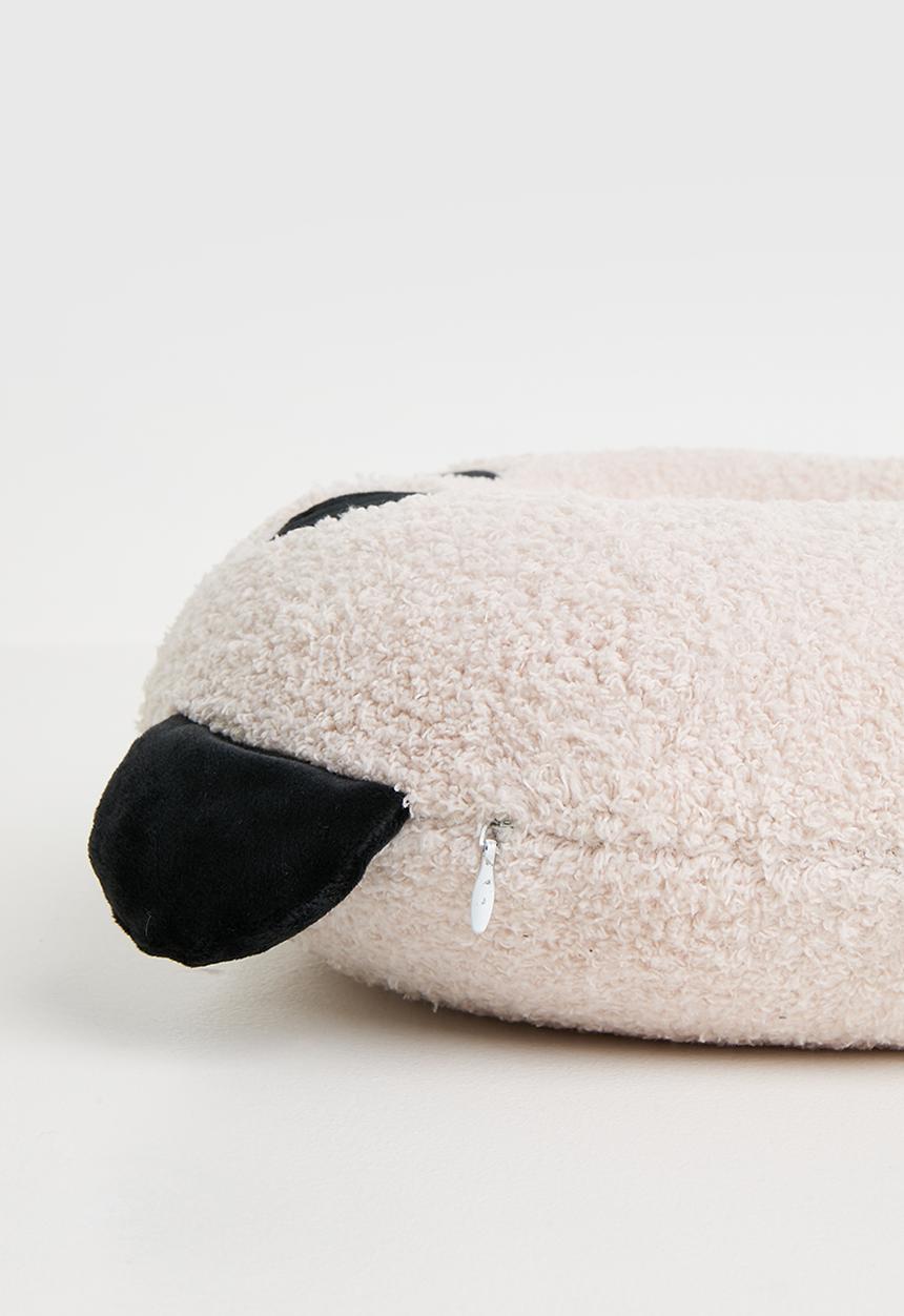 Pop Candy - Novelty travel pillow - bone white/black