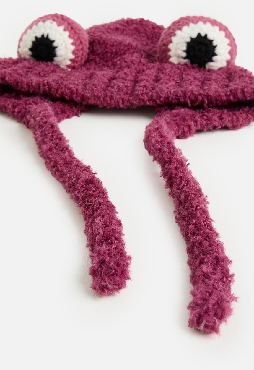 Pop Candy - Frog beanie - rouge pink