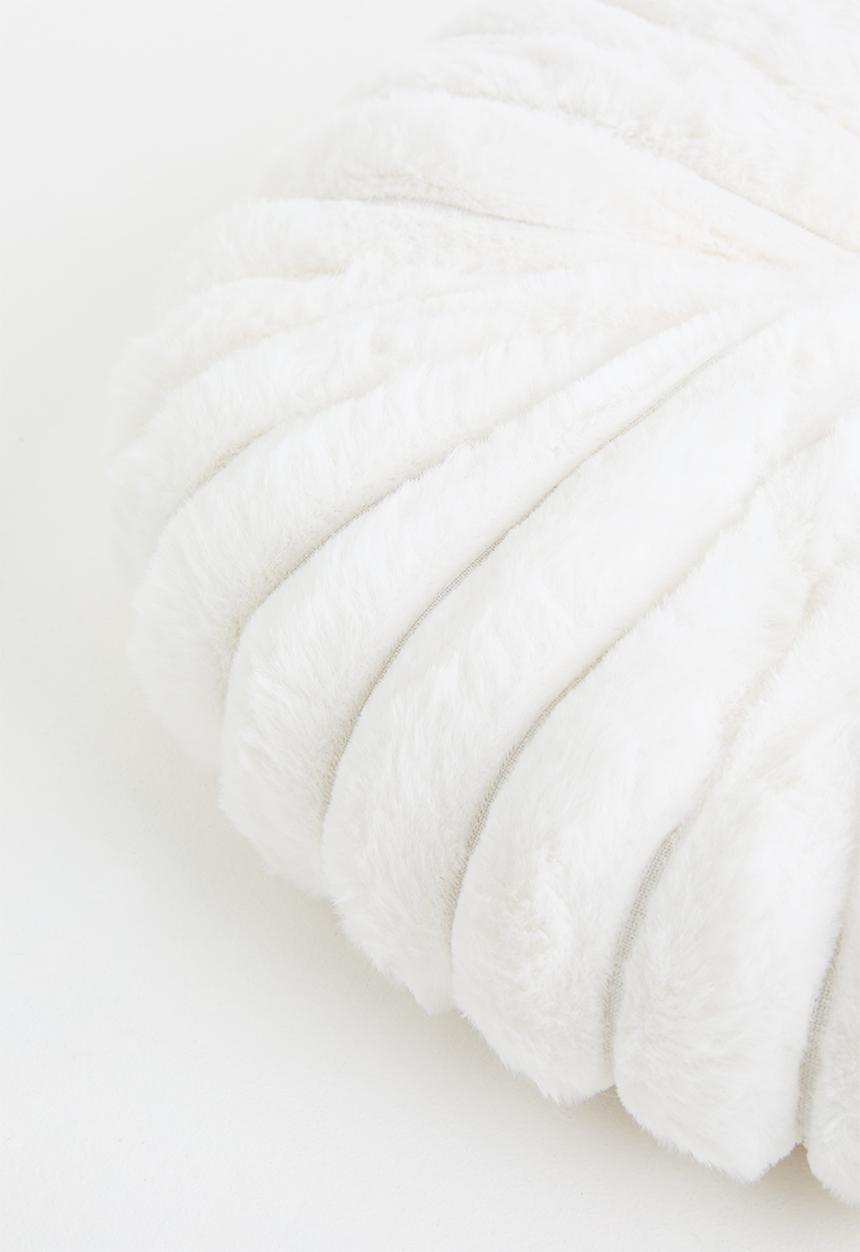 H&S - Flora round cushion - Off white