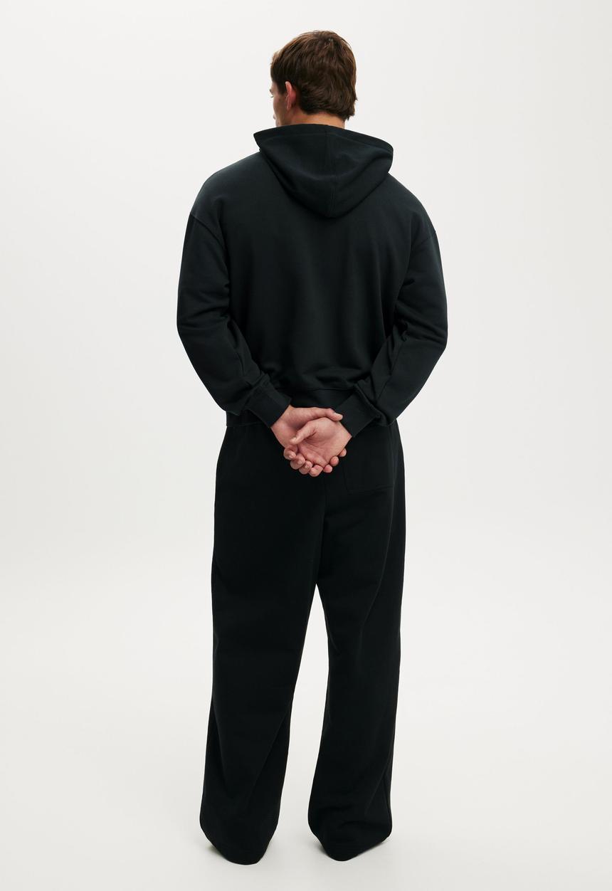Cotton On - Zip Up Hoodie - Washed Black