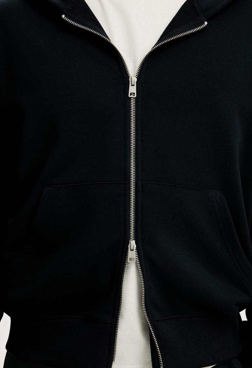 Cotton On - Zip Up Hoodie - Washed Black