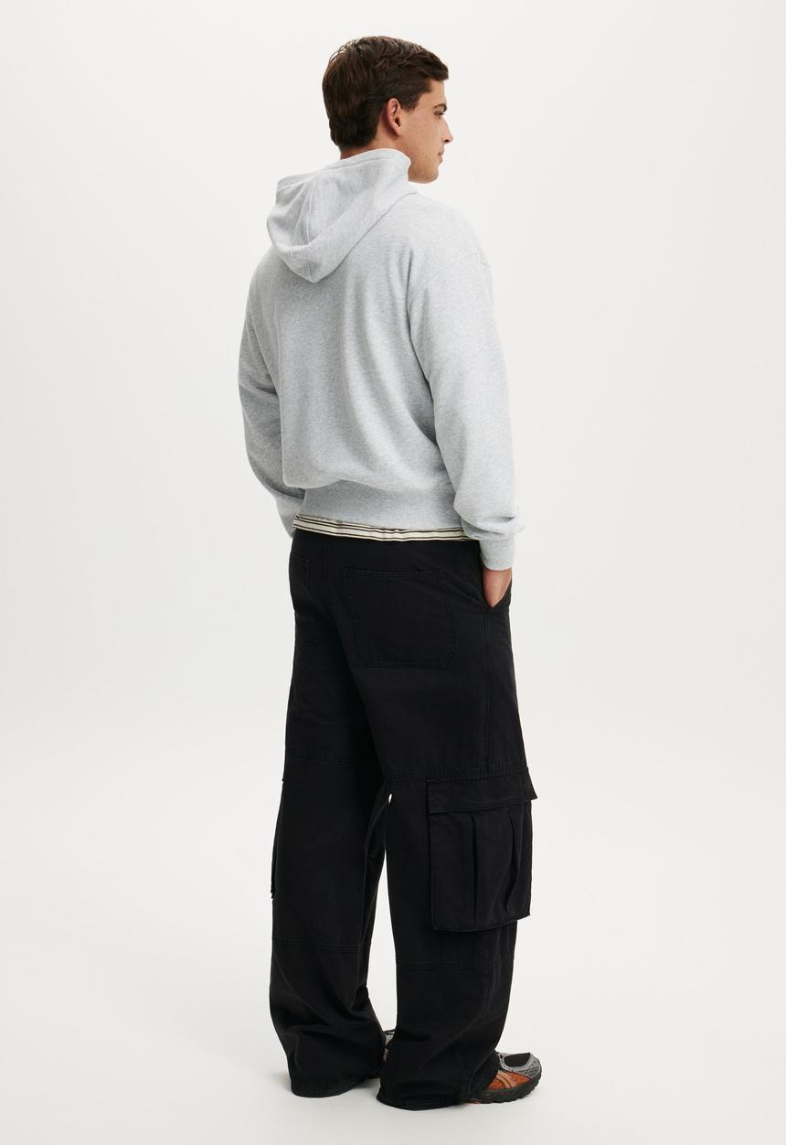Cotton On - Zip Up Hoodie - Grey Marle