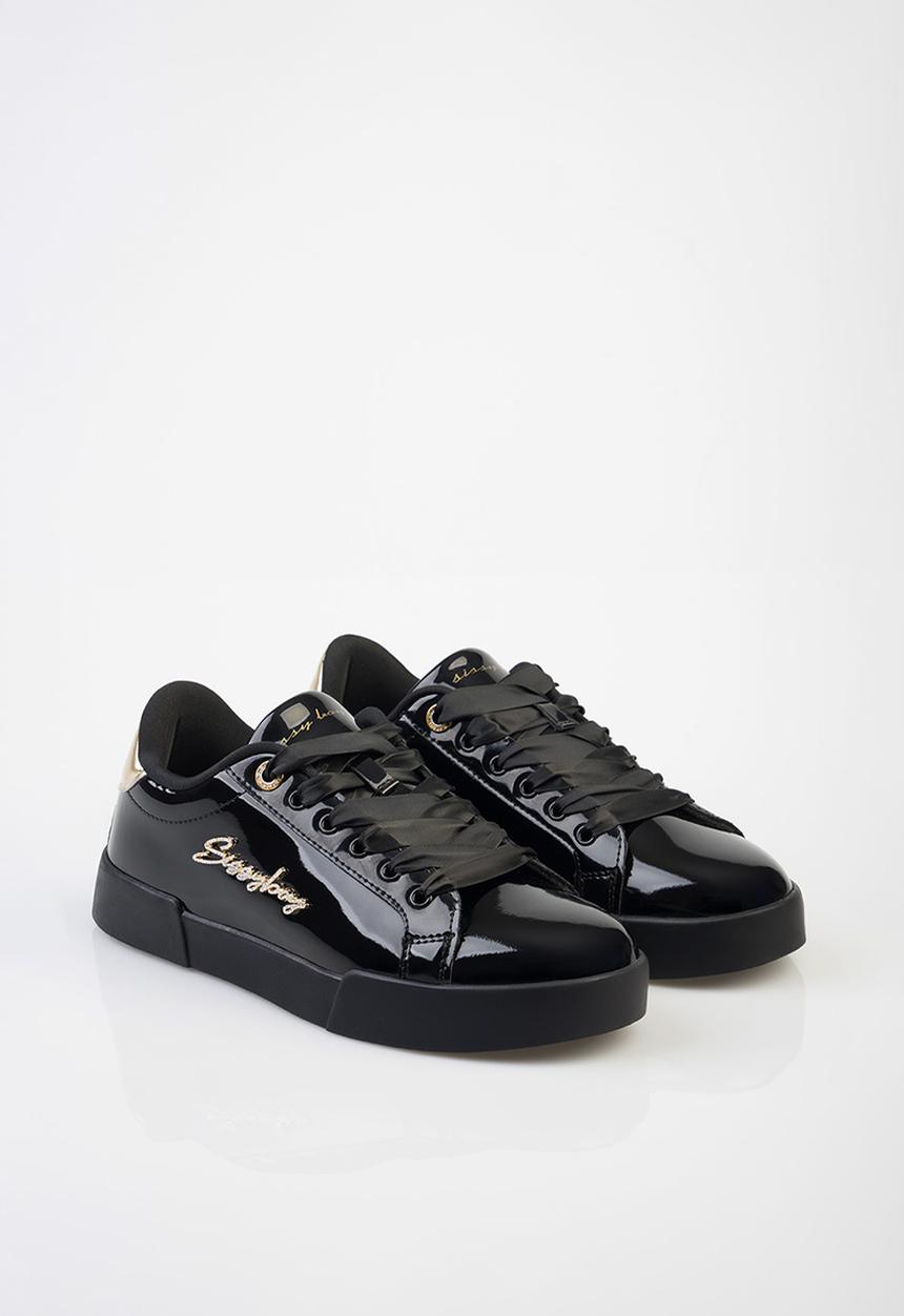 SISSY BOY - Patent combo bling - black