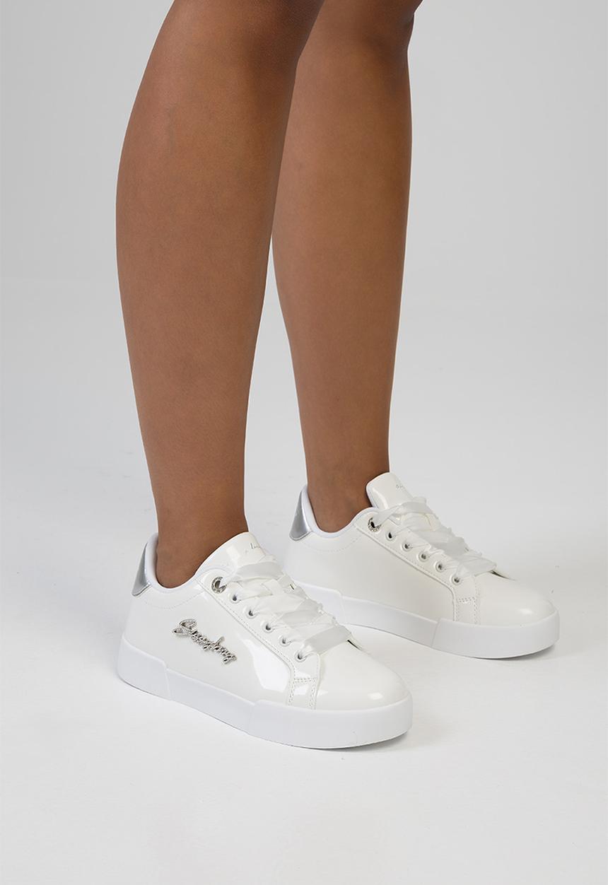 SISSY BOY - Patent combo bling - white