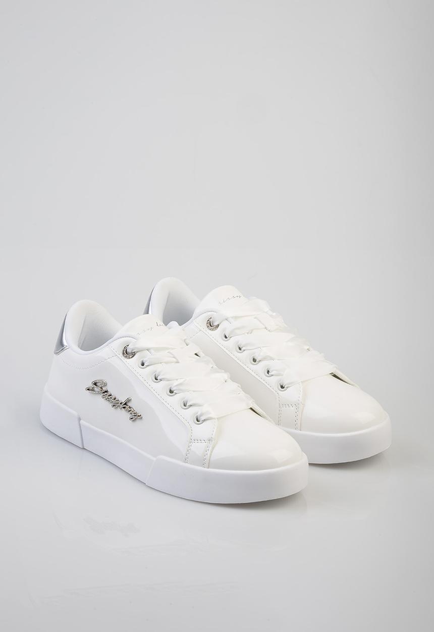 SISSY BOY - Patent combo bling - white