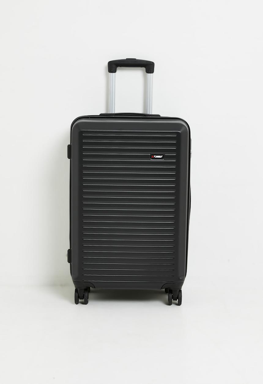 H&S - Noir 4 wheel travel set of 3 - Black