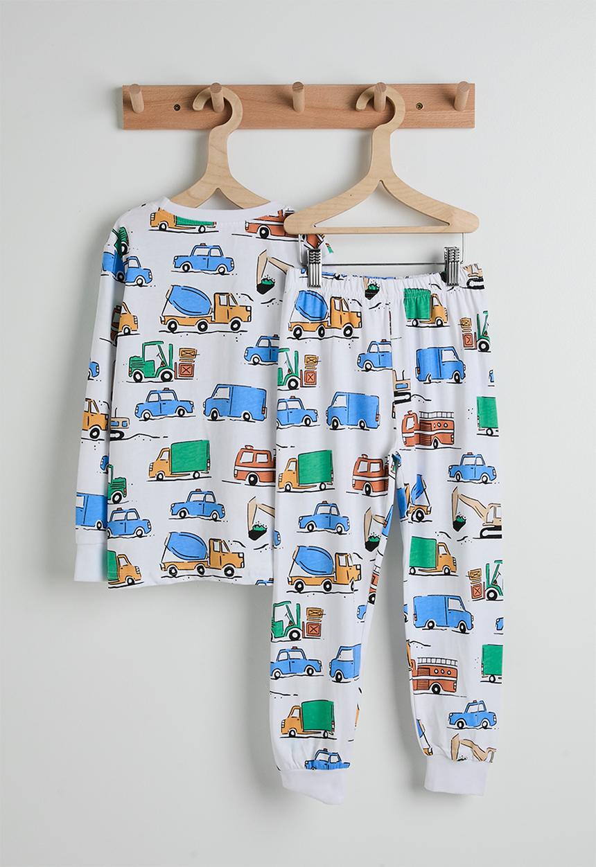Pop Candy - Pj set - white/car multi