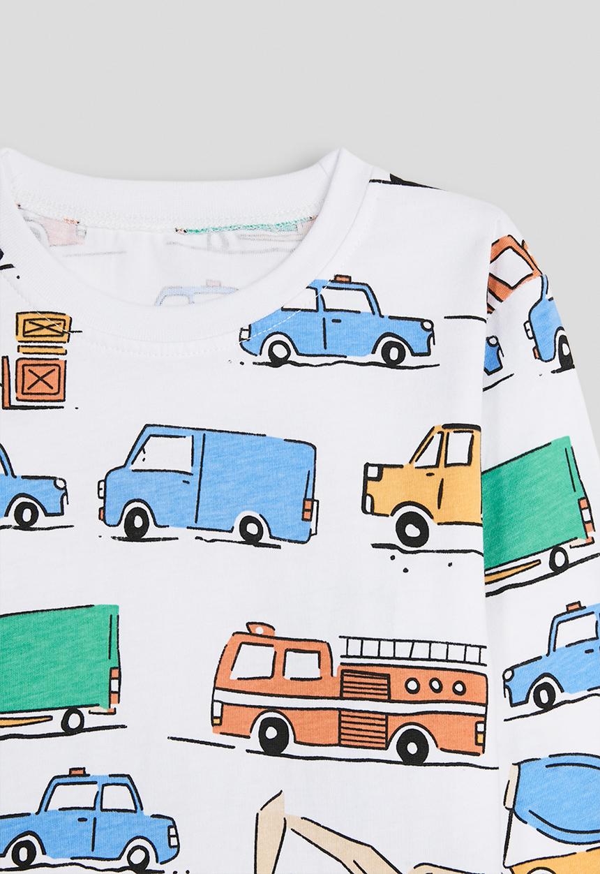 Pop Candy - Pj set - white/car multi