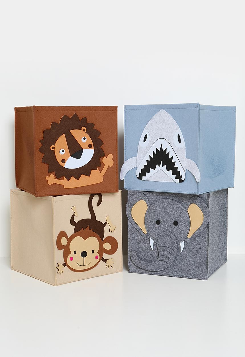 Storage Solutions - Shark kids storage - Grey