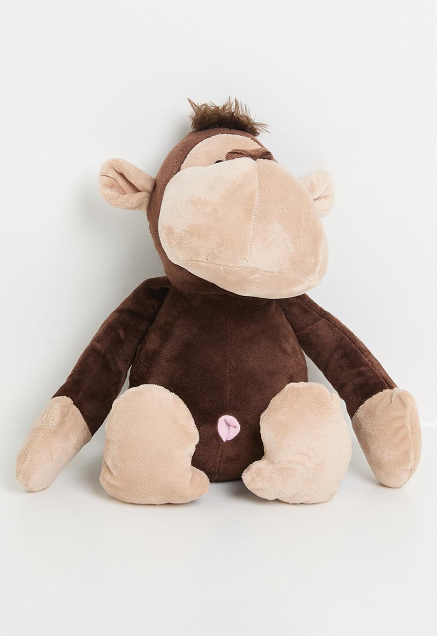 H&S - Plush Monkey Doorstop - Brown