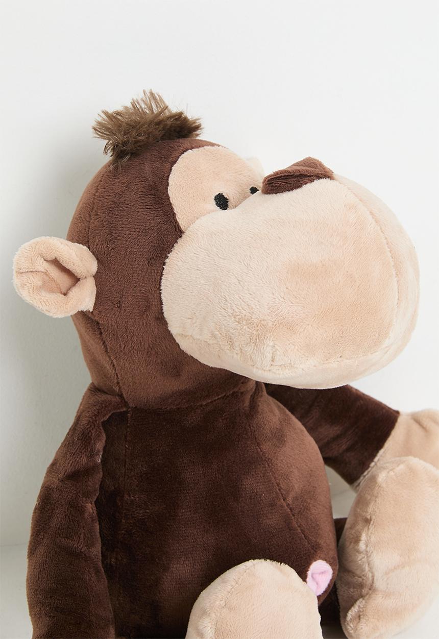 H&S - Plush Monkey Doorstop - Brown