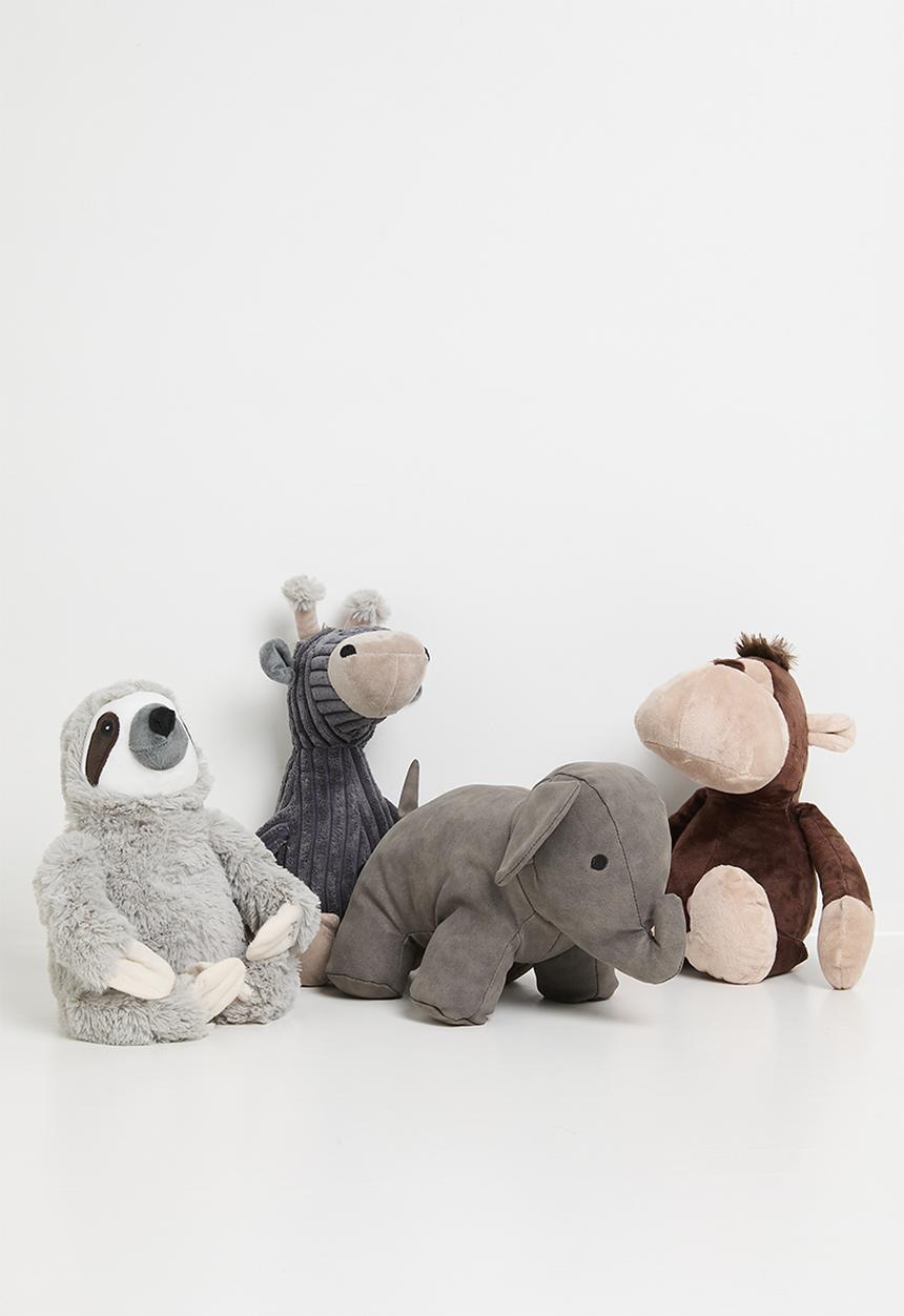 H&S - Plush Raffie Doorstop - Grey