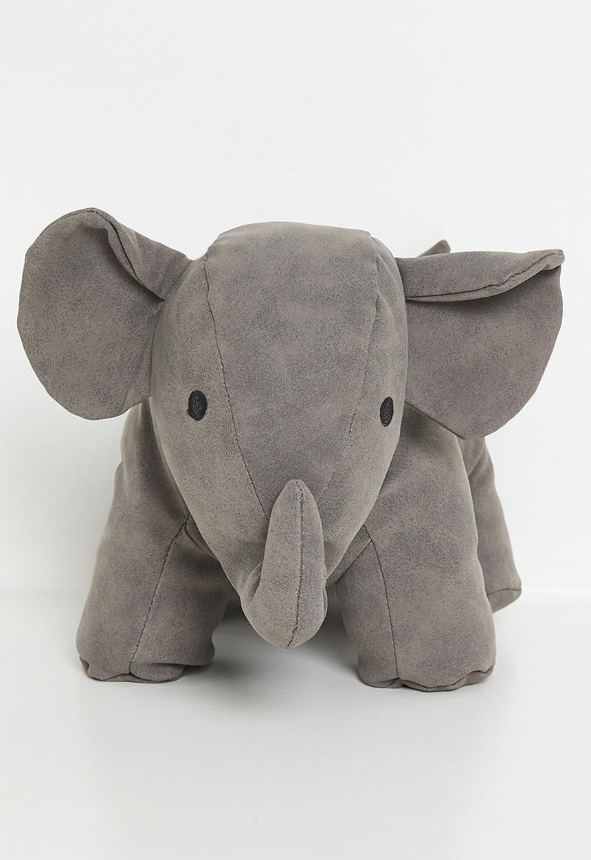 H&S - Plush Ellie Doorstop - Charcoal