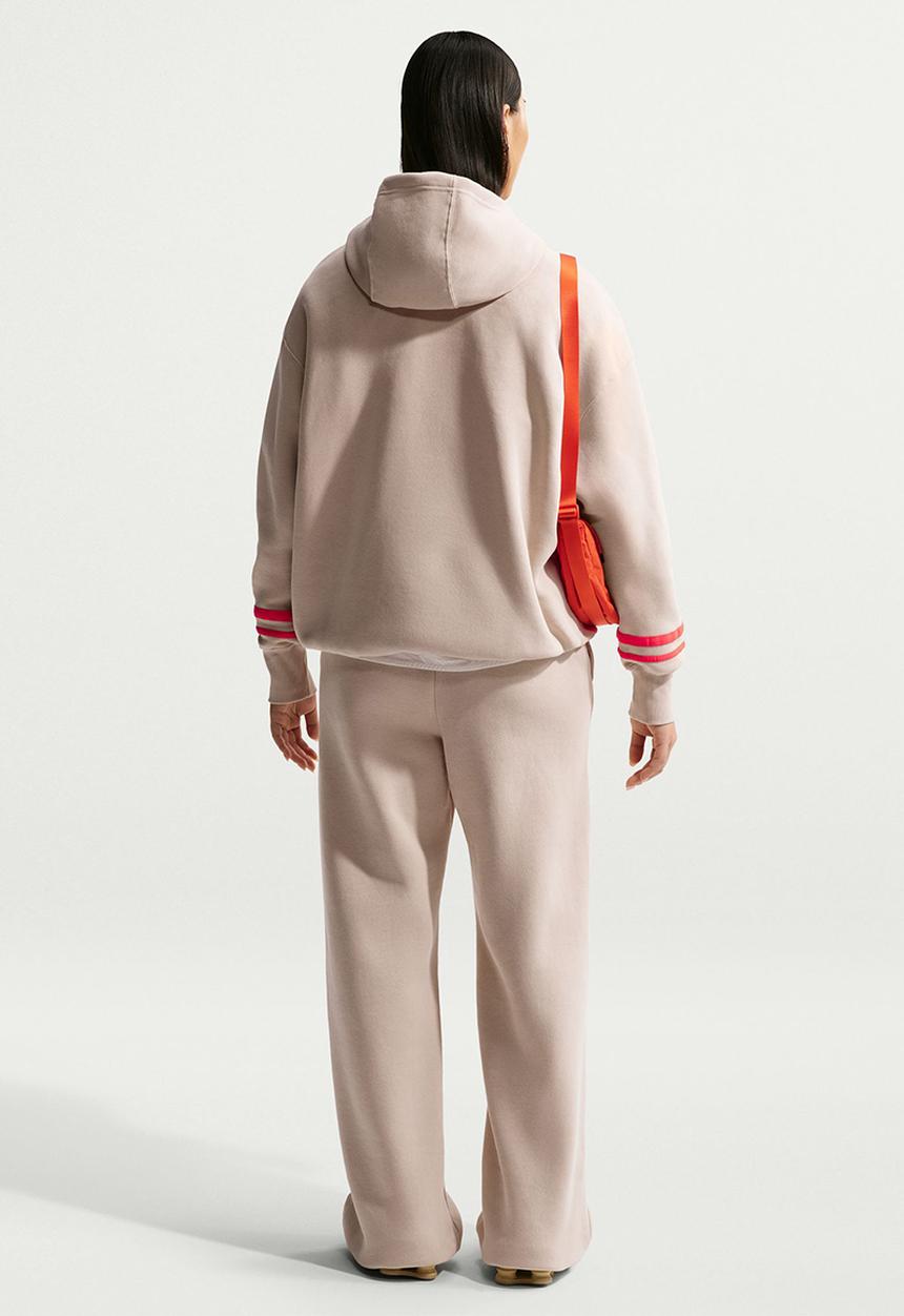Nike - W Nsw Cls+ Flc Hr Pant Wide - Sanddrift