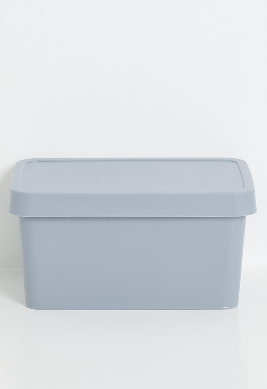 Storage Solutions - Stack storage box w lid 3.6 L - Cool Gray