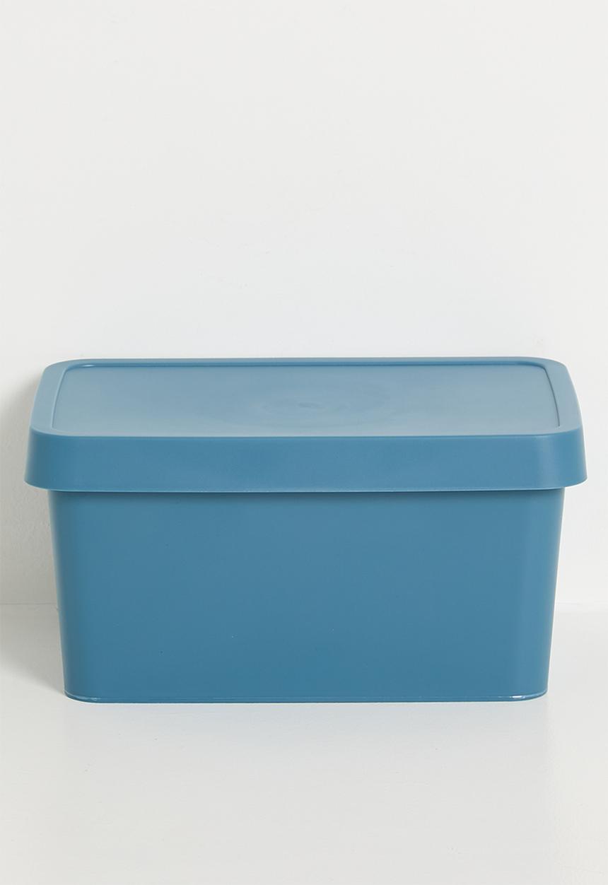 Storage Solutions - Stack storage box w lid 3.6 L - Blue