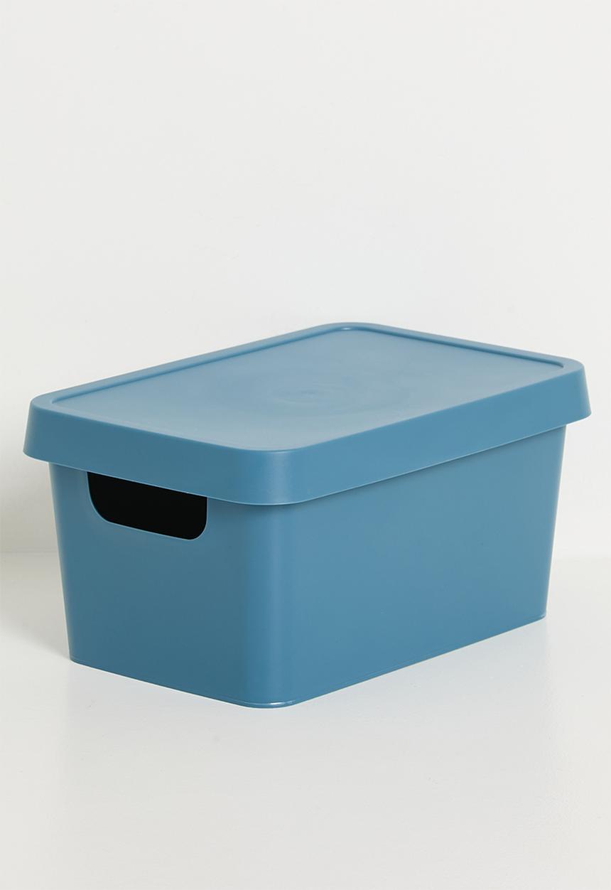 Storage Solutions - Stack storage box w lid 3.6 L - Blue