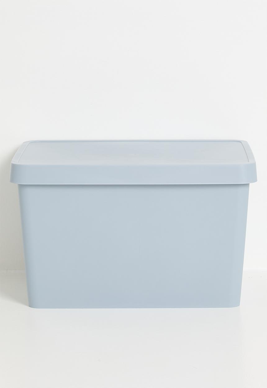 Storage Solutions - Stack storage box w lid 17 L - Cool Gray