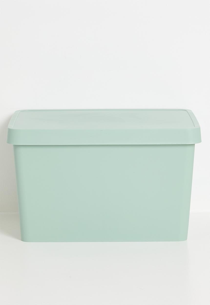 Storage Solutions - Stack storage box w lid 17 L - Green