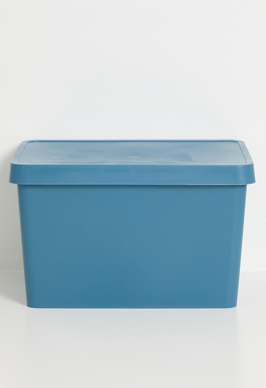 Storage Solutions - Stack storage box w lid 17 L - Blue