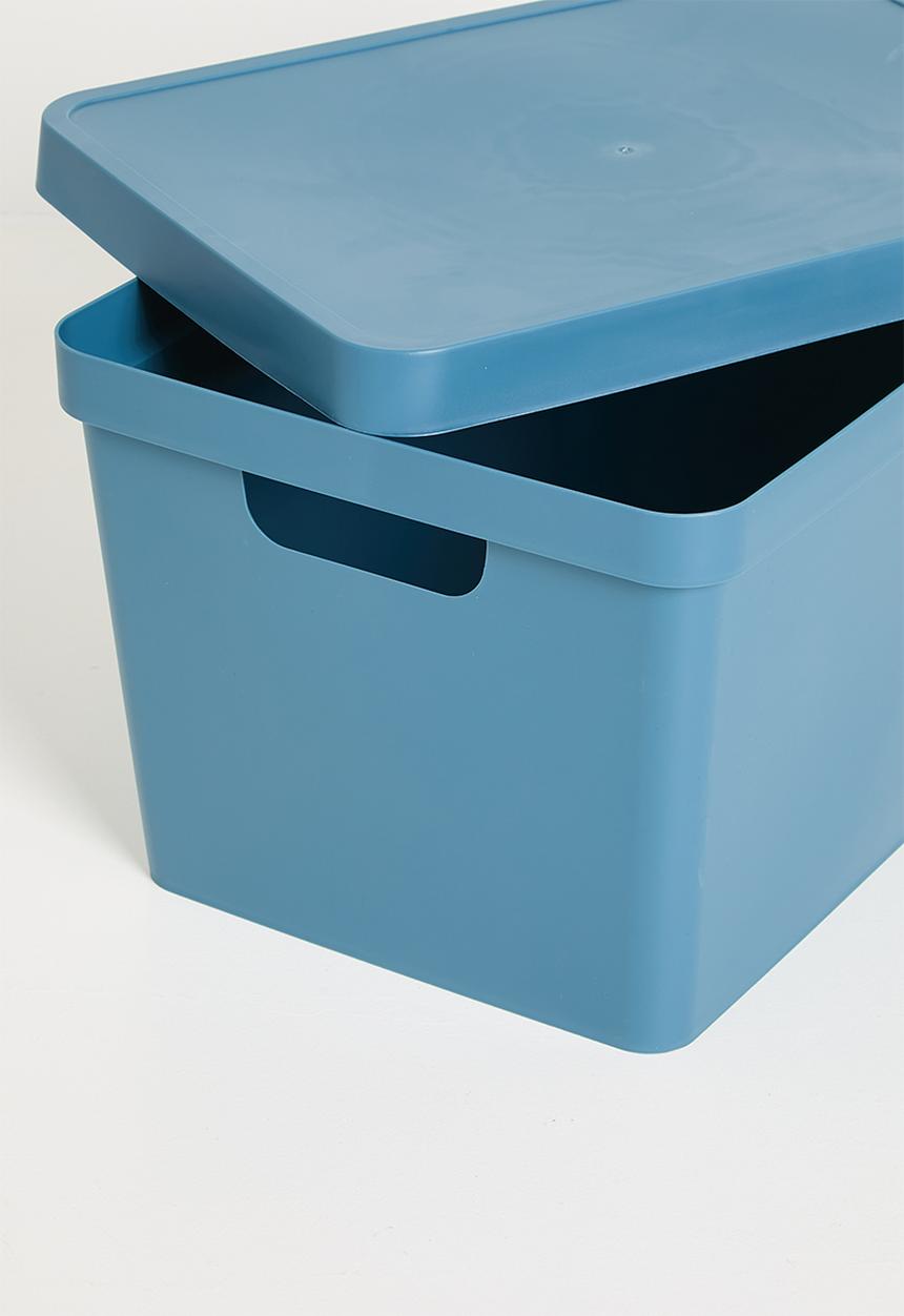 Storage Solutions - Stack storage box w lid 17 L - Blue