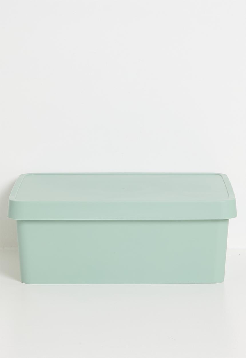Storage Solutions - Stack storage box w lid 11 L - Green