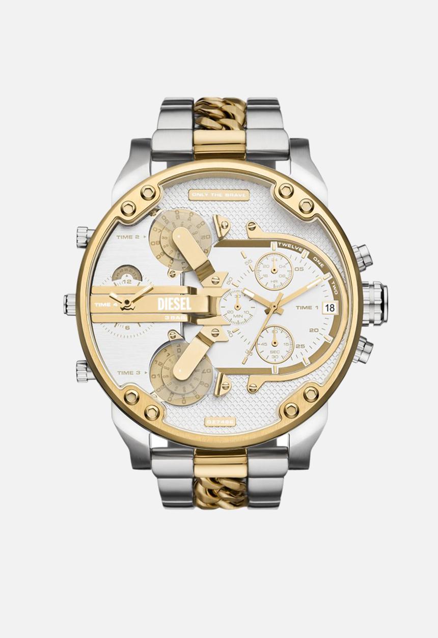 Diesel  - Mr. Daddy 2.0 Chronograph Two-Tone  Watch - Silver/Gold