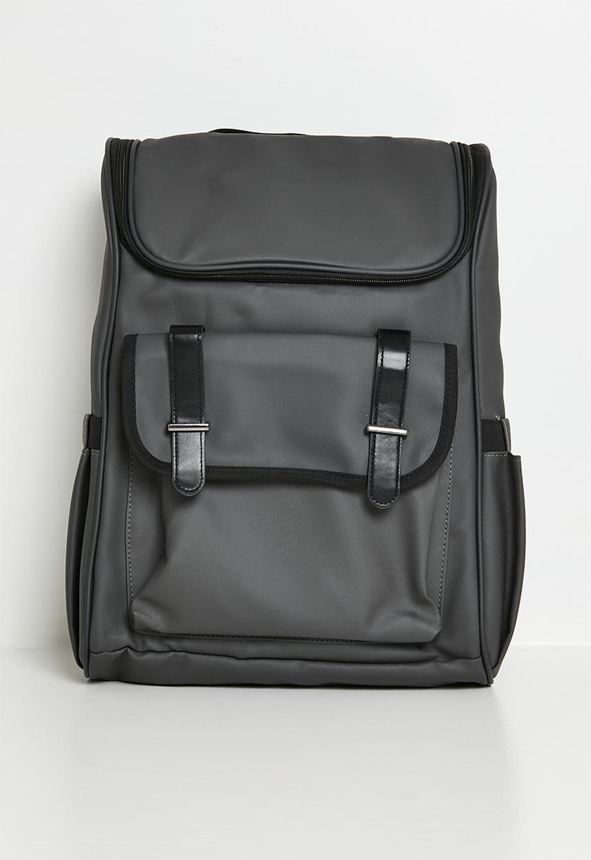 Pop Candy - Top loader backpack with strapped pocket - dark grey