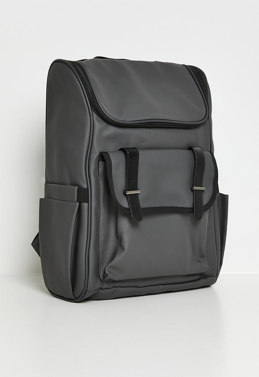 Pop Candy - Top loader backpack with strapped pocket - dark grey