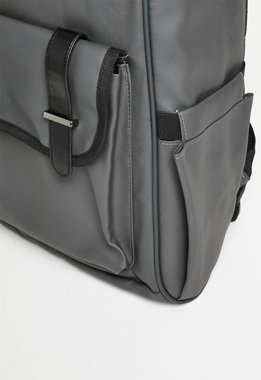 Pop Candy - Top loader backpack with strapped pocket - dark grey