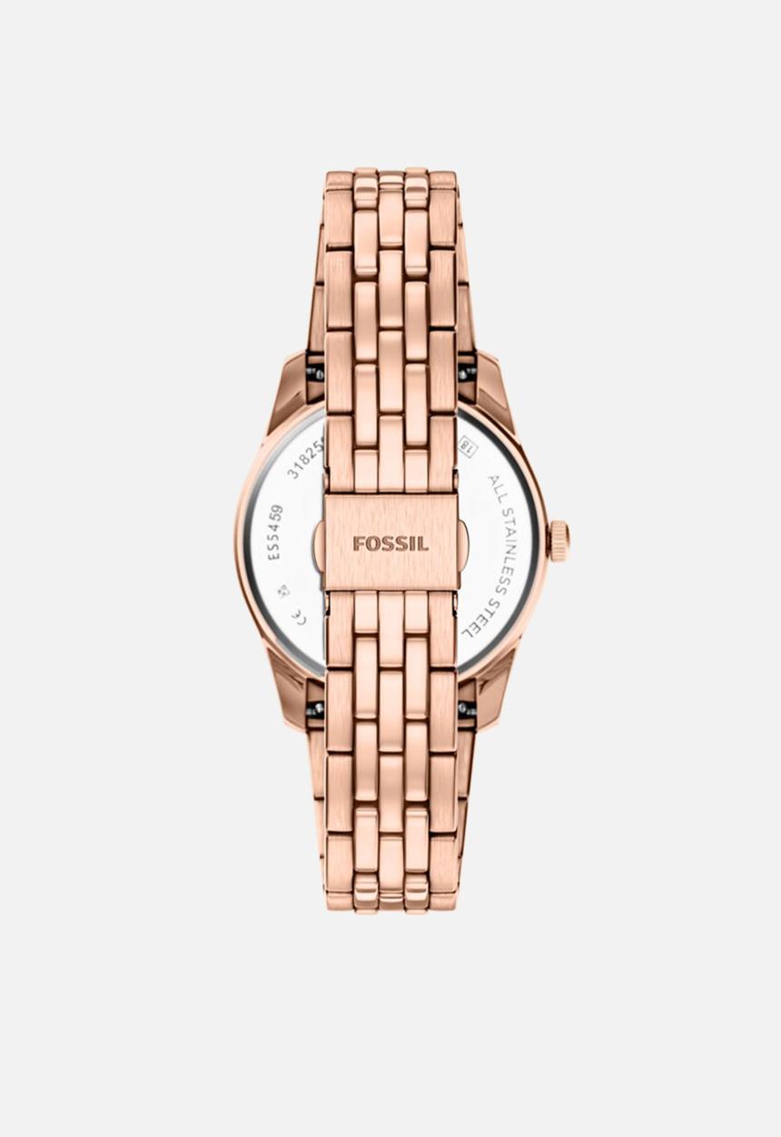 Fossil - Scarlette Three-Hand Day-Date   Watch - Rose Gold