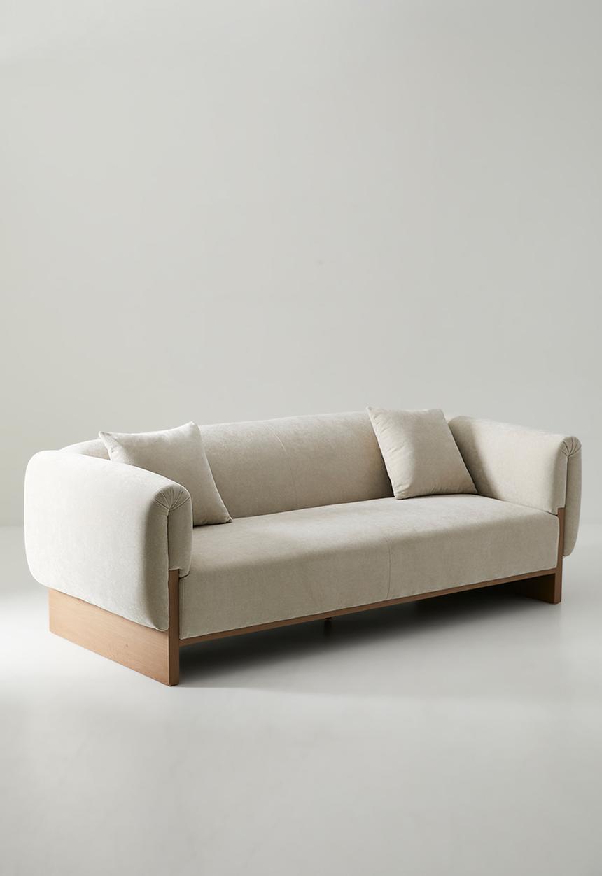 Sixth Floor - Noah 3 Seater Sofa - Natural