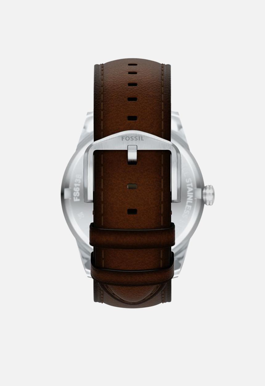 Fossil - Pearson Multifunction  Watch - Silver/Brown