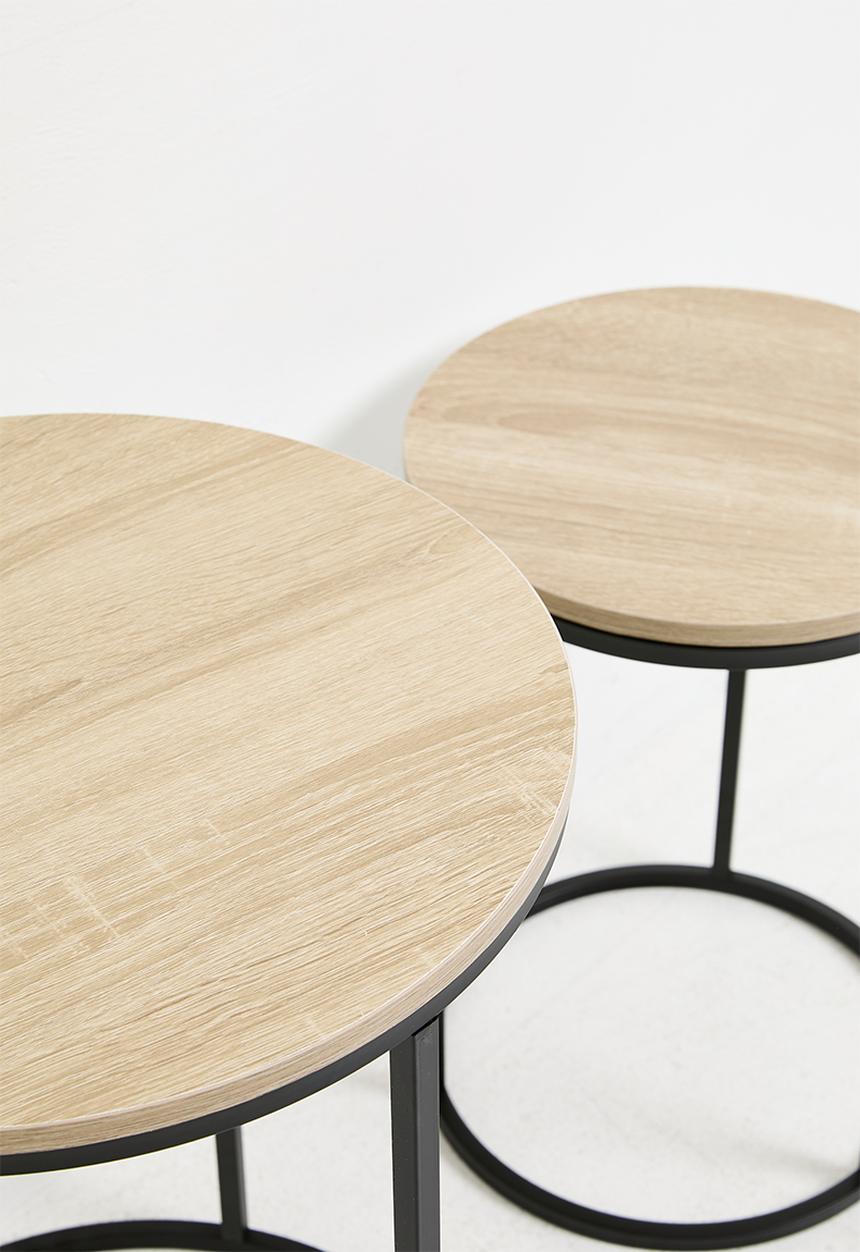H&S - Pebble Nested Side Table - Natural