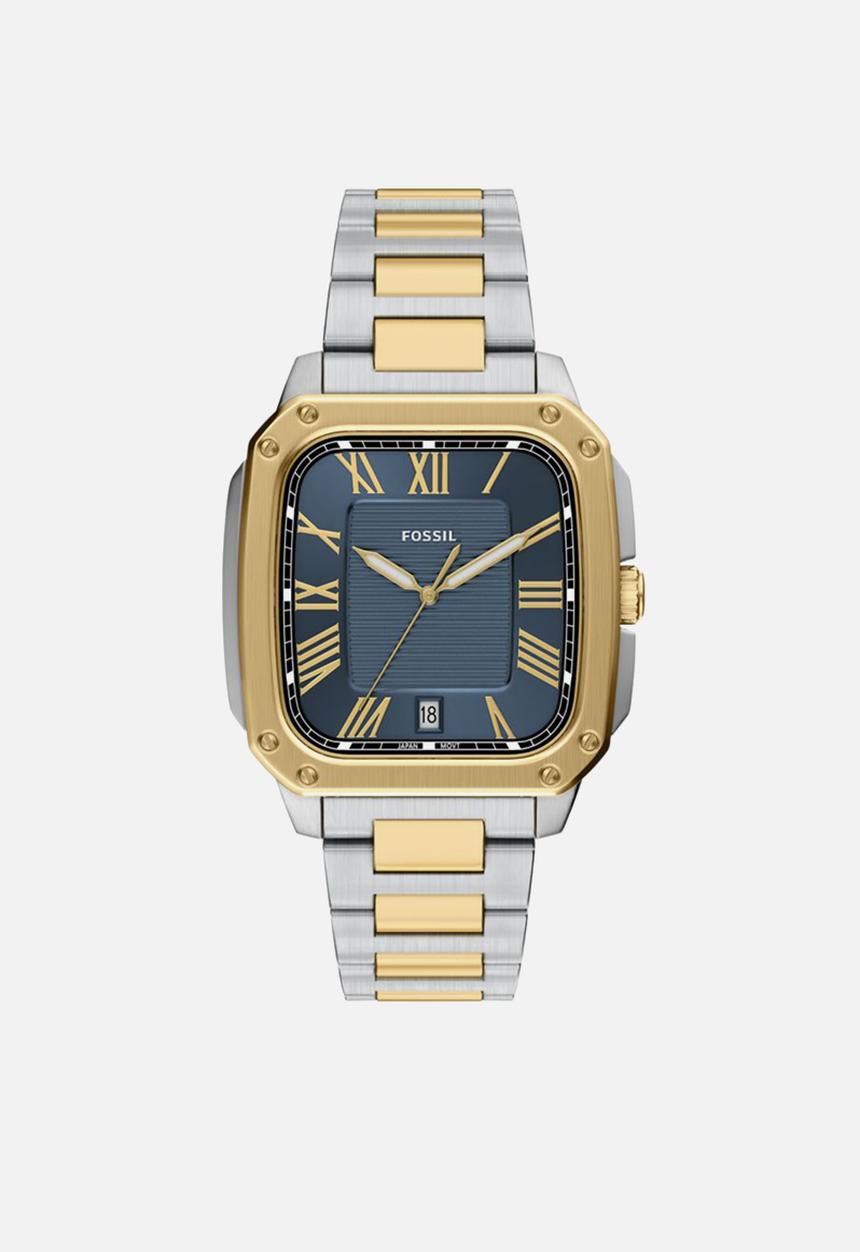 Fossil - Crosby Three-Hand Date Two-Tone  Watch - Gold & Silver