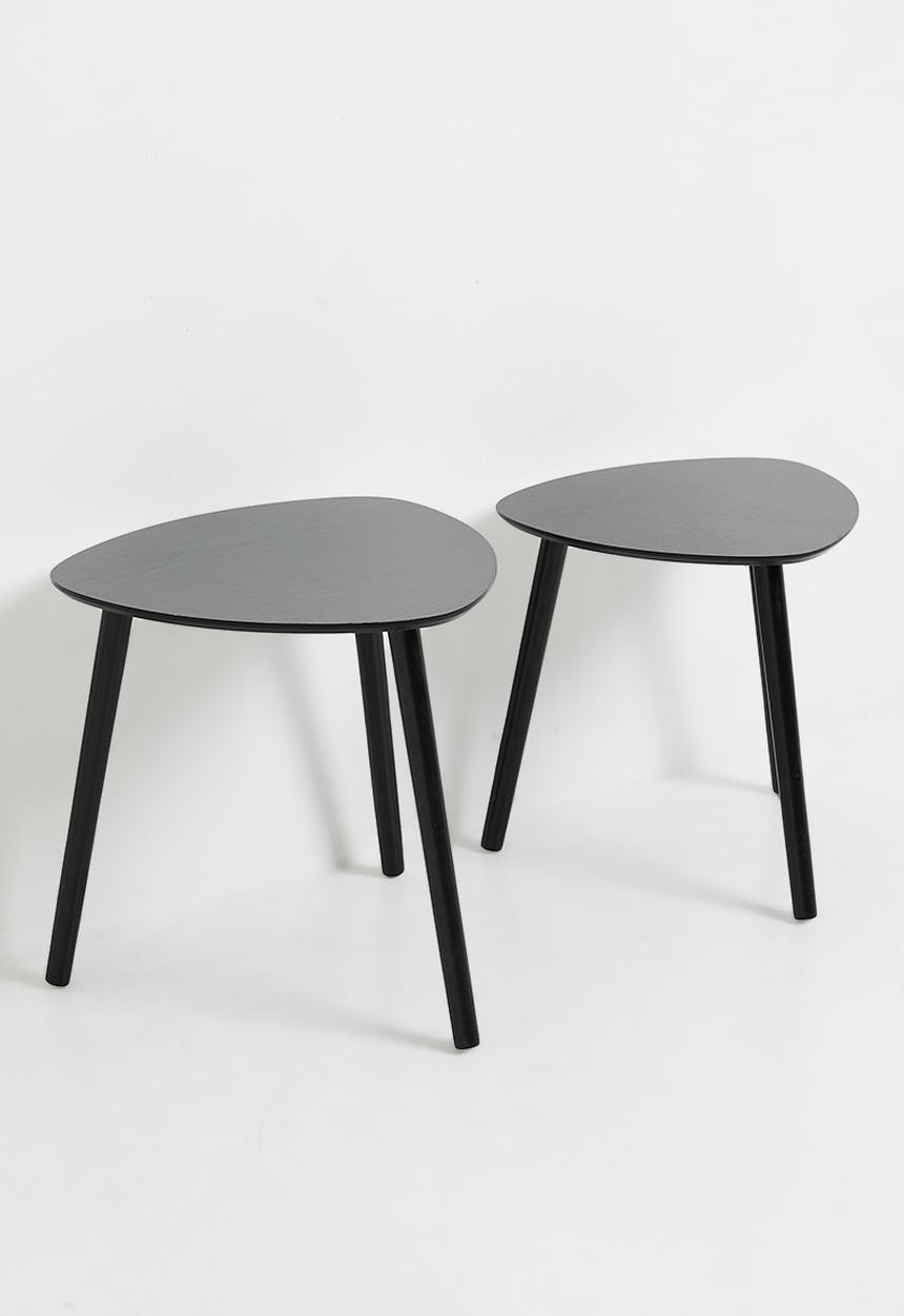 H&S - Mila Nested Side Tables - Black