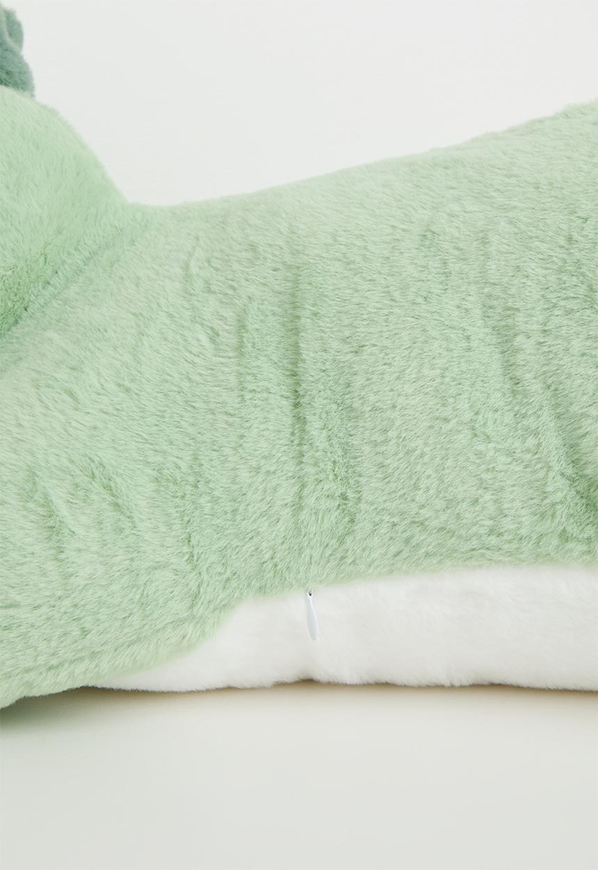 Pop Candy - Super soft plush dino cushion - light green